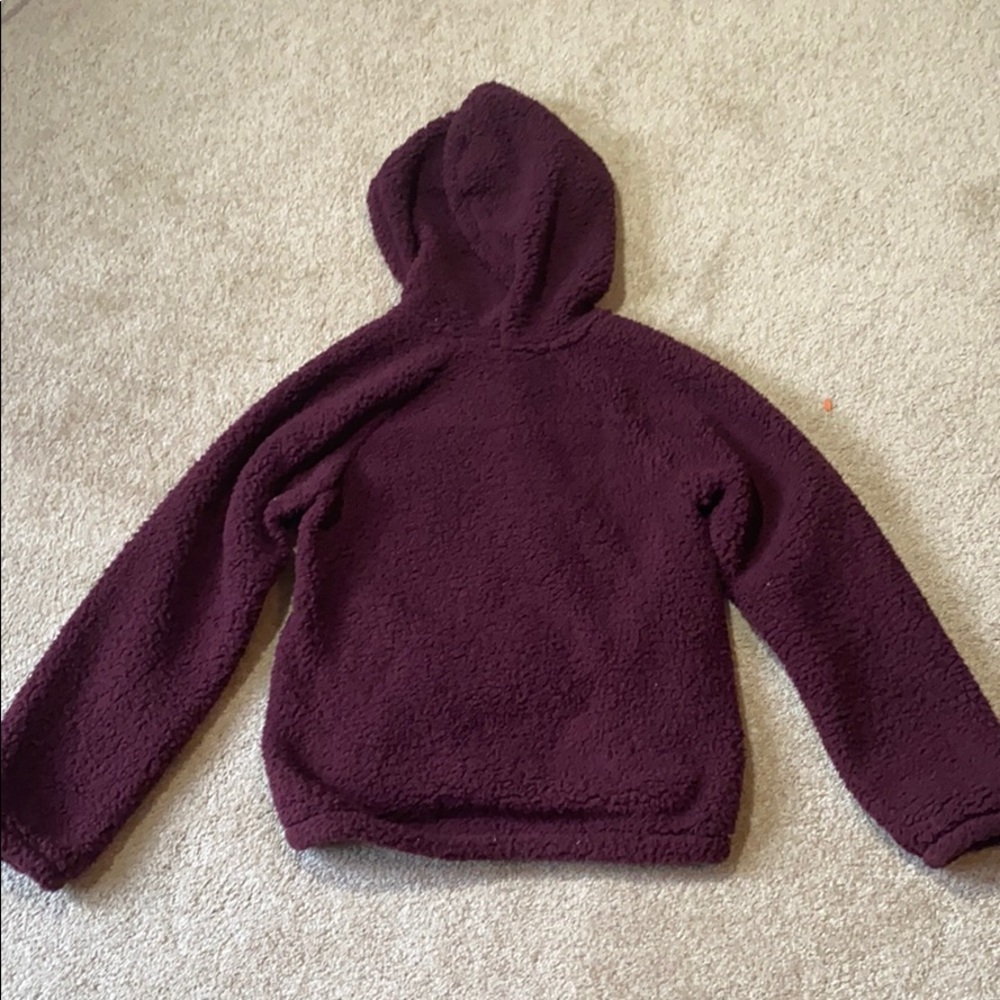 GIRLS 10-12 Old Navy Purple Cozy Fleece Hoodie. - Picture 2 of 8